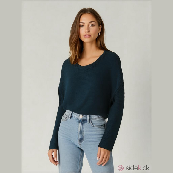 OAK + FORT Oversized Ribbed Sweater - Picture 1 of 5